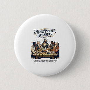 Jesus Mens Group Brotherhood Retreat T-Shirt Inspi 6 Cm Round Badge