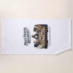 Jesus Mens Group Brotherhood Retreat T-Shirt Inspi Beach Towel