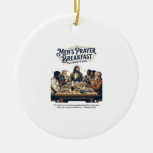 Jesus Mens Group Brotherhood Retreat T-Shirt Inspi Ceramic Tree Decoration
