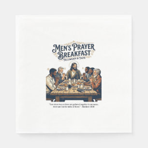 Jesus Mens Group Brotherhood Retreat T-Shirt Inspi Napkin