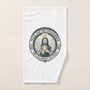 Jesus Mental Health Affirmations T-Shirt Inspirati Hand Towel