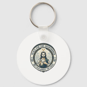 Jesus Mental Health Affirmations T-Shirt Inspirati Key Ring