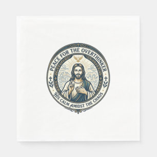 Jesus Mental Health Affirmations T-Shirt Inspirati Napkin