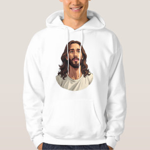 Jesus Mercy Face Vintage Engraved White Tee 2
