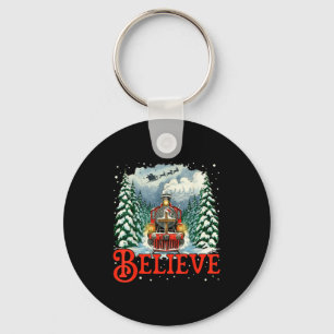 Jesus Merry Xmas Faith Train To North Le Santa Sle Key Ring