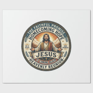 Jesus Military Spouse Waiting Wife T-Shirt Inspira Wrapping Paper