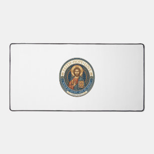 Jesus Monastic Contemplative Spirituality Graphic  Desk Mat