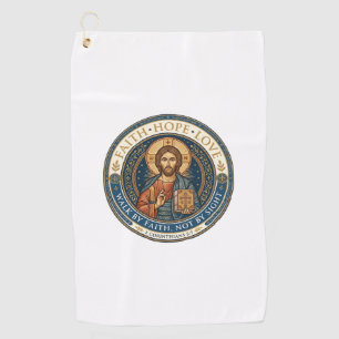 Jesus Monastic Contemplative Spirituality Graphic  Golf Towel