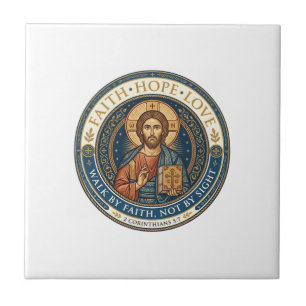 Jesus Monastic Contemplative Spirituality Graphic  Tile