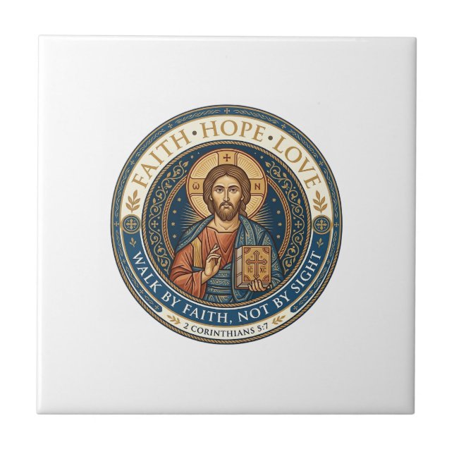Jesus Monastic Contemplative Spirituality Graphic  Tile (Front)