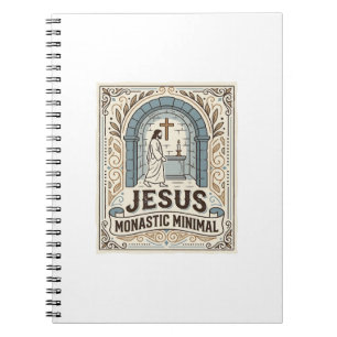 Jesus Monastic Minimal Jesus Monastic Minimal Chri Notebook