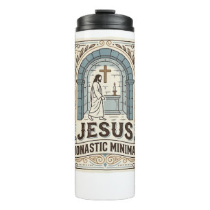 Jesus Monastic Minimal Jesus Monastic Minimal Chri Thermal Tumbler