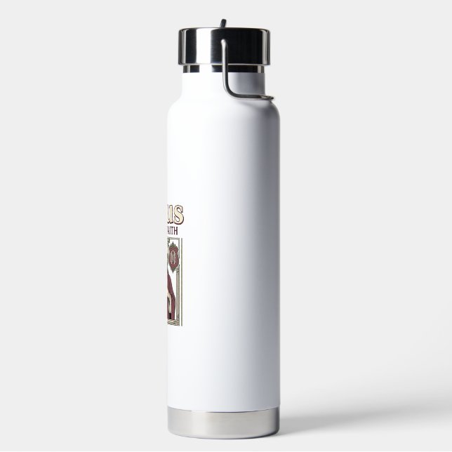 Jesus Monogram Initial Faith Jesus Monogram Initia Water Bottle (Left)