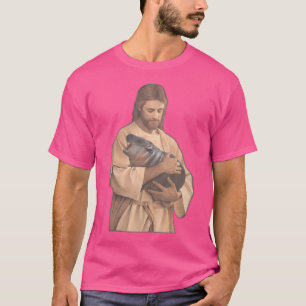 Jesus Moo Deng Cute Baby Pygmy Hippo Moodeng T-Shirt