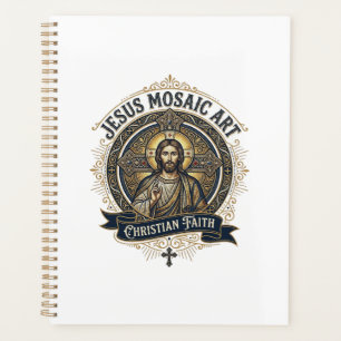 Jesus Mosaic Art Jesus Mosaic Art Christian Faith Planner