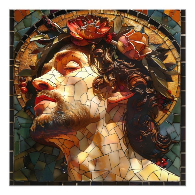 Jesus Mosaic Photo Print (Front)