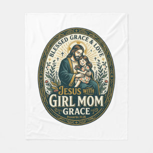 Jesus Motherhood Micro Identities Shirt Faith Base Fleece Blanket