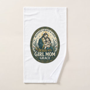 Jesus Motherhood Micro Identities Shirt Faith Base Hand Towel