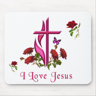 Jesus mouse mat