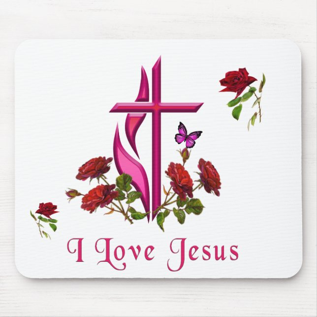 Jesus  mouse mat (Front)