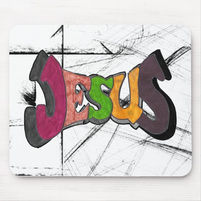 Jesus Mouse Mat (Front)