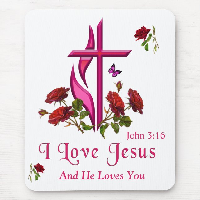 Jesus  mouse mat (Front)