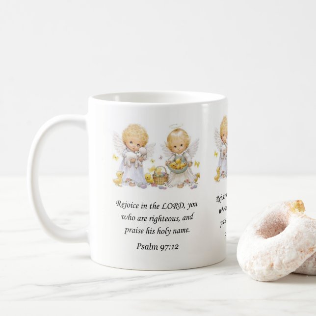 Jesus Mug Psalm 97:12 (With Donut)
