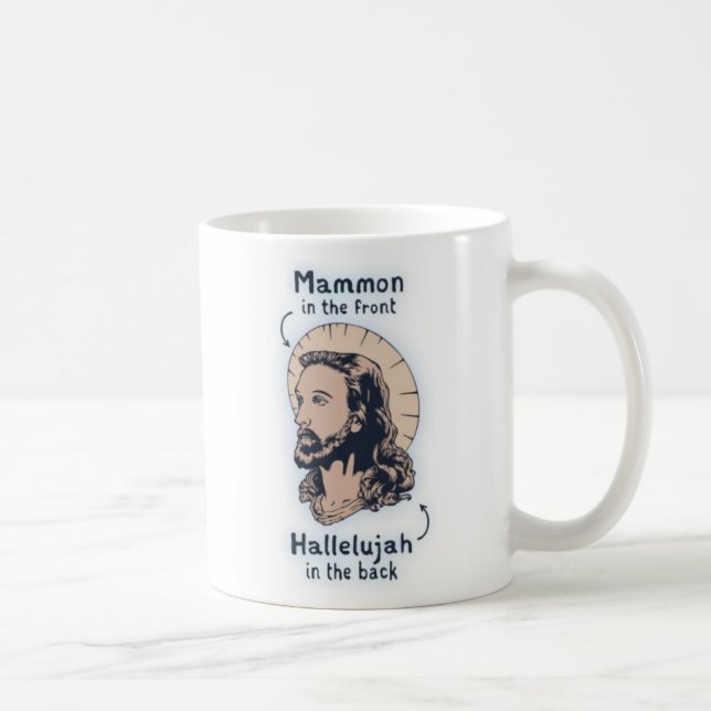 Jesus Mullet Coffee Mug (Right)
