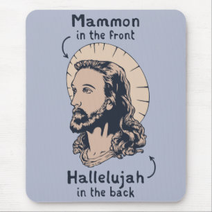 Jesus Mullet Mouse Mat