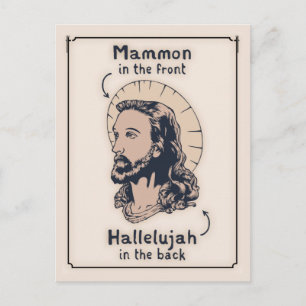 Jesus Mullet Postcard