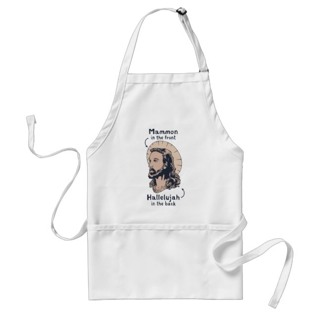 Jesus Mullet Standard Apron (Front)
