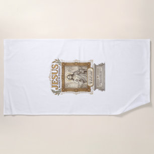 Jesus Museum Exhibit Jesus Museum Exhibit Christia Beach Towel