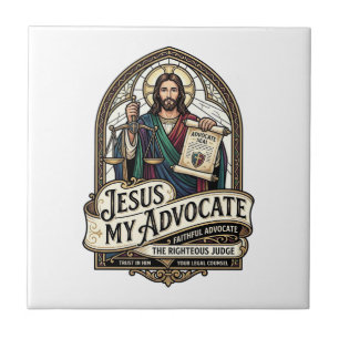 Jesus My Advocate Jesus Courtroom Advocate Christi Tile