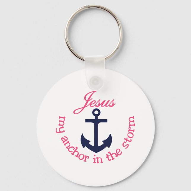 Jesus My Anchor Key Ring (Front)