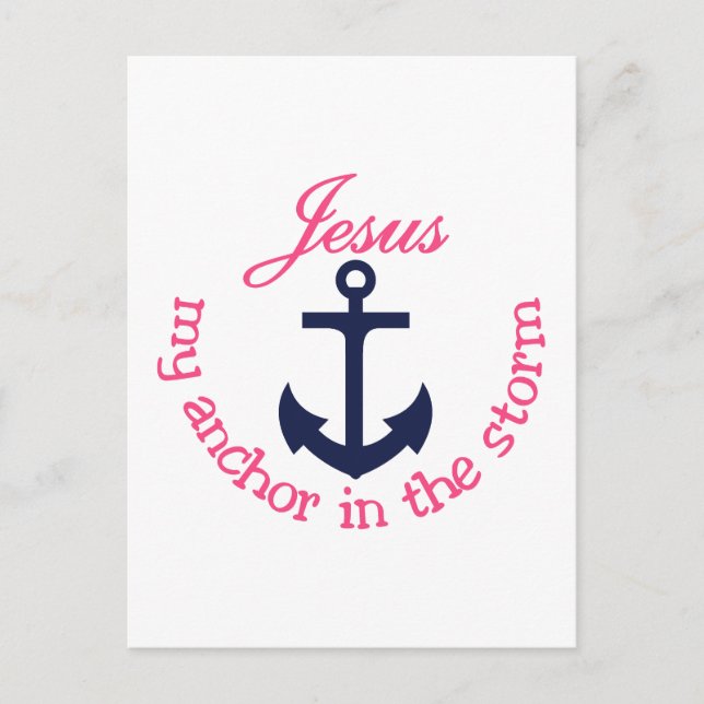 Jesus My Anchor Postcard (Front)
