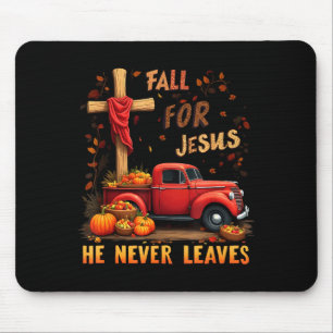 Jesus My Favourite Season Fall Christian Thanksgiv Mouse Mat