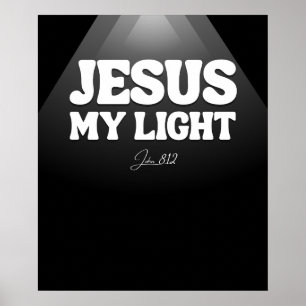 Jesus, My Light – John 8:12 Poster