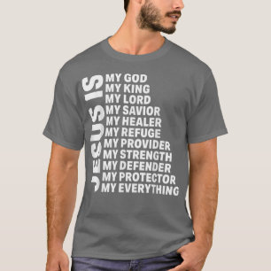 Jesus My Saviour Lord Christian God Cross Women Me T-Shirt