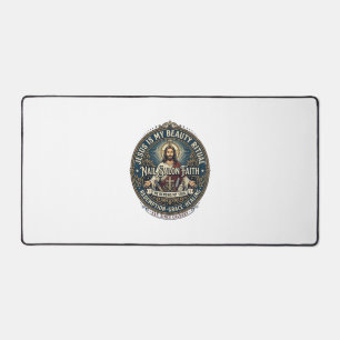 Jesus Nail Tech Nail Artist T-Shirt Inspirational  Desk Mat
