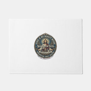 Jesus Nail Tech Nail Artist T-Shirt Inspirational Doormat