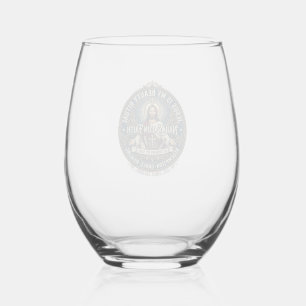 Jesus Nail Tech Nail Artist T-Shirt Inspirational Stemless Wine Glass