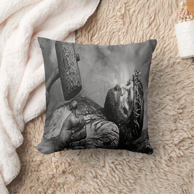 Jesus Nailed Pillow (Blanket)