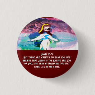 Jesus Name 3 Cm Round Badge