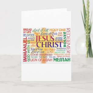 JESUS - name above all names Card