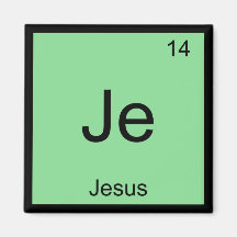 Jesus  Name Chemistry Element Periodic Table