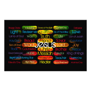 Jesus Names and Attributes Photo Print