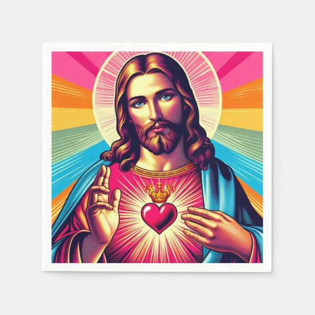 Jesus napkins! napkin (Front)