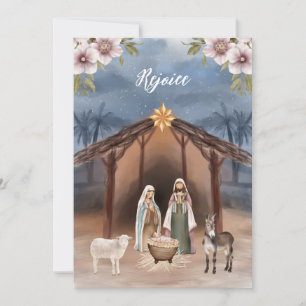 Jesus Nativity Christian Christmas Card