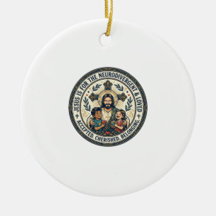 Jesus Neurodivergent Encouragement T-Shirt Inspira Ceramic Tree Decoration