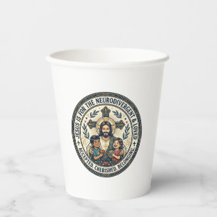 Jesus Neurodivergent Encouragement T-Shirt Inspira Paper Cups
